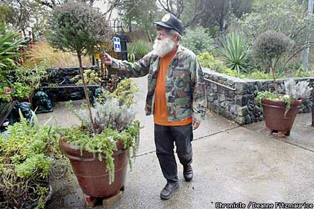 Jerry Morissette, the caretaker at the rest stop on 280 in Hillsborough may have to leave his home in a trailer at the reststop and his volunteer job there. He has put in a beautiful zen garden, growing many species of plants.
 CHRONICLE PHOTO BY DEANNE FITZMAURICE Photo: Deanne Fitzmaurice
