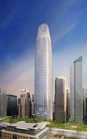 The proposed Transbay Tower at First and Mission streets calls for a 1,070 foot high building -- more than 200 feet taller than the Transamerica Pyramid, now San Francisco's tallest building. The top 150 feet are hollow. Photo: Pelli Clarke Pelli / SF