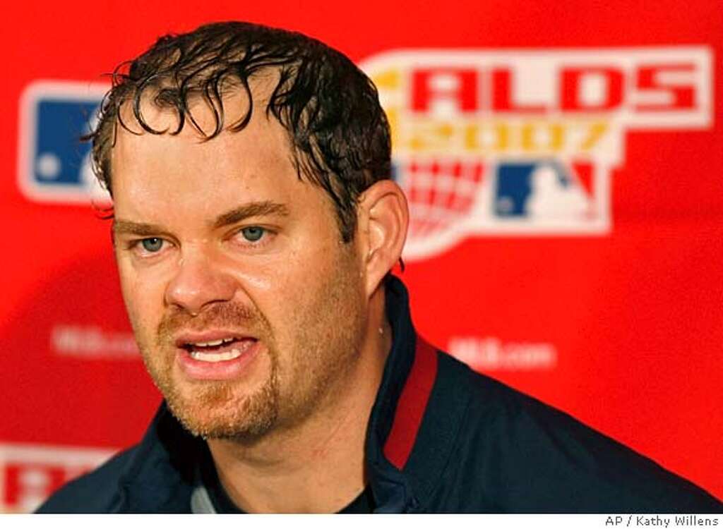 Cleveland Indians&#39; <b>Paul Byrd</b> addresses the media after he pitched to a 6-3 - 1024x1024