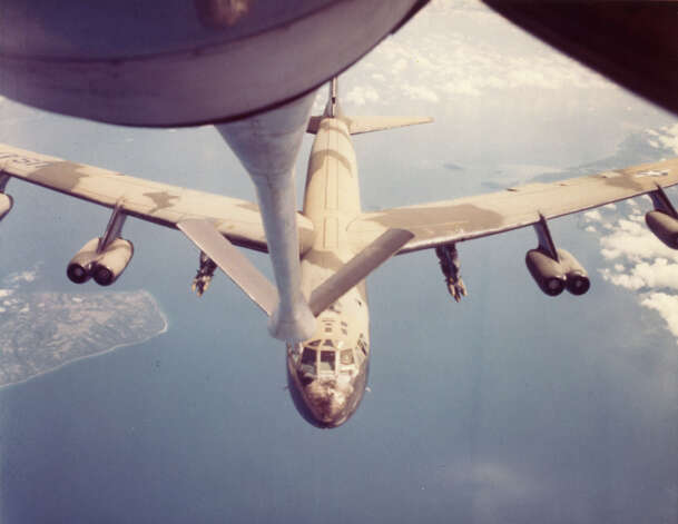A B-52 refuels over Southeast Asia in 1967. Photo: U.S. Air Force / SL