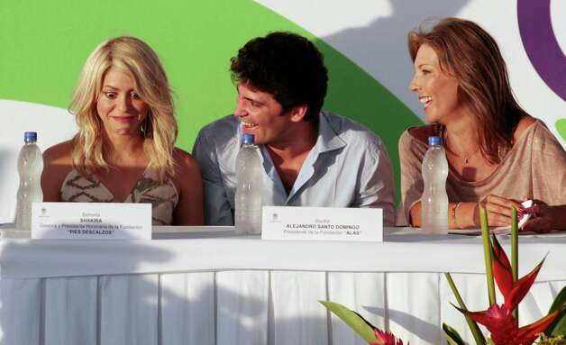 Colombia's singer Shakira left Colombian businessman Alejandro Santo 