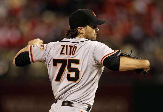 Giants' starting pitcher, Barry Zito throws as the San Francisco Giants take on the St. Louis Cardinals in game five of the National League Championship Series, on Friday Oct. 19, 2012 at Busch Stadium , in  St. Louis, Mo. Photo: Michael Macor, The Chronicle / SF