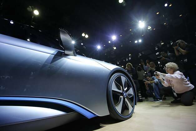 The BMW i8 Concept is shown at the LA Auto Show in Los Angeles, Wednesday, Nov. 28, 2012. (AP Photo/Jae C. Hong) Photo: Jae C. Hong, Associated Press / SF