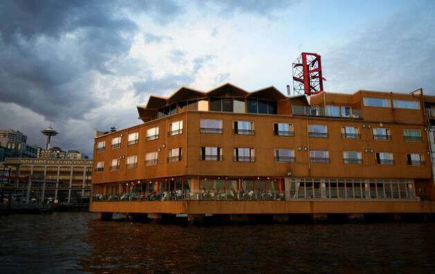 The Edgewater Hotel as seen in 2009 from Elliott Bay. (Joshua Trujillo/seattlepi.com)