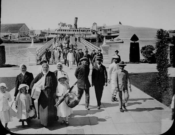 Immigrants arrive at Angel Island about 1920. Judy Yung, co-author of "Angel Island - Immigrant Gateway to America," says 1 million Chinese Americans have illegal roots. Photo: California Parks And Recreation