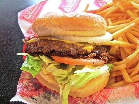 The double steakburger  California style  at Freddy's Frozen Custard. Photo: Alison Cook