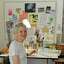 Children's book author Sylvie Kantorovitz in her studio on Tuesday, June 17, 2014, in Albany, N.Y.  (Michael P. Farrell/Times Union)