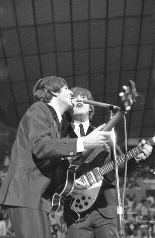 The Beatles play their first concert in Seattle, August 21, 1964 at the Seattle Center Coliseum Photo: Timothy Eagan, MOHAI,  Timothy Eagan Collection / Copyright Timothy Eagan Collection, Museum of History & Industry