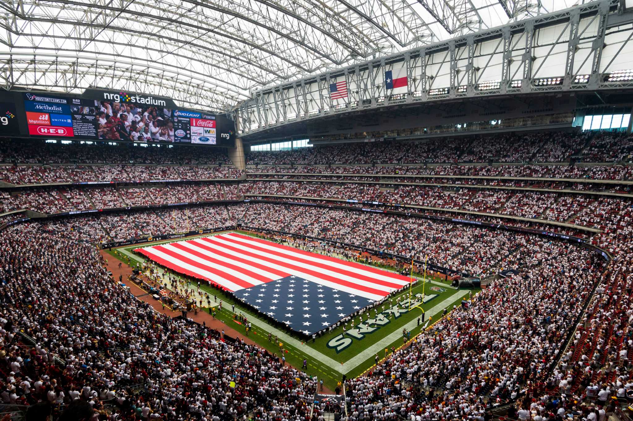 Image of the Houston Texans stadium. 