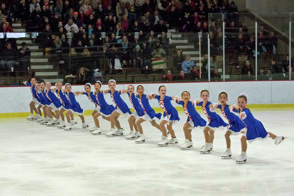 The SkylinersÃ¢â‚¬Â² preliminary line won a gold medal at the Connecticut Synchronized Skating Classic in Middletown recently. Photo: Contributed Photo / Contributed Photo / Greenwich Time Contributed