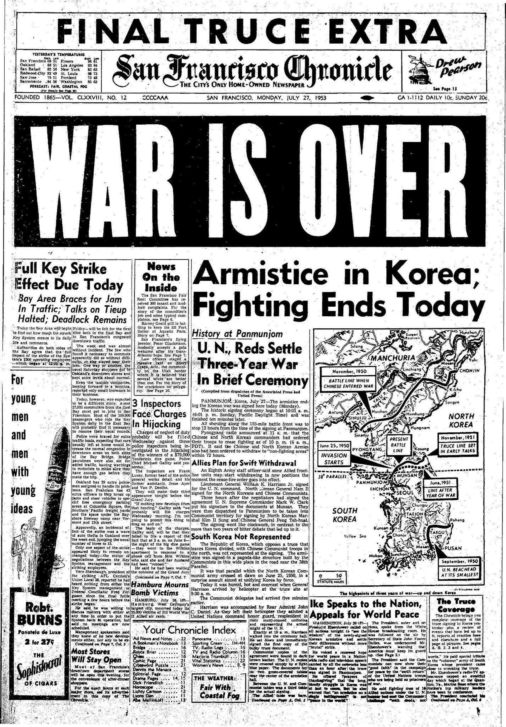 Chronicle Covers: The disputed end to the Korean War - SFChronicle.com1726 x 2480