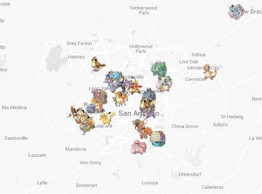 Dallas Pokemon Map