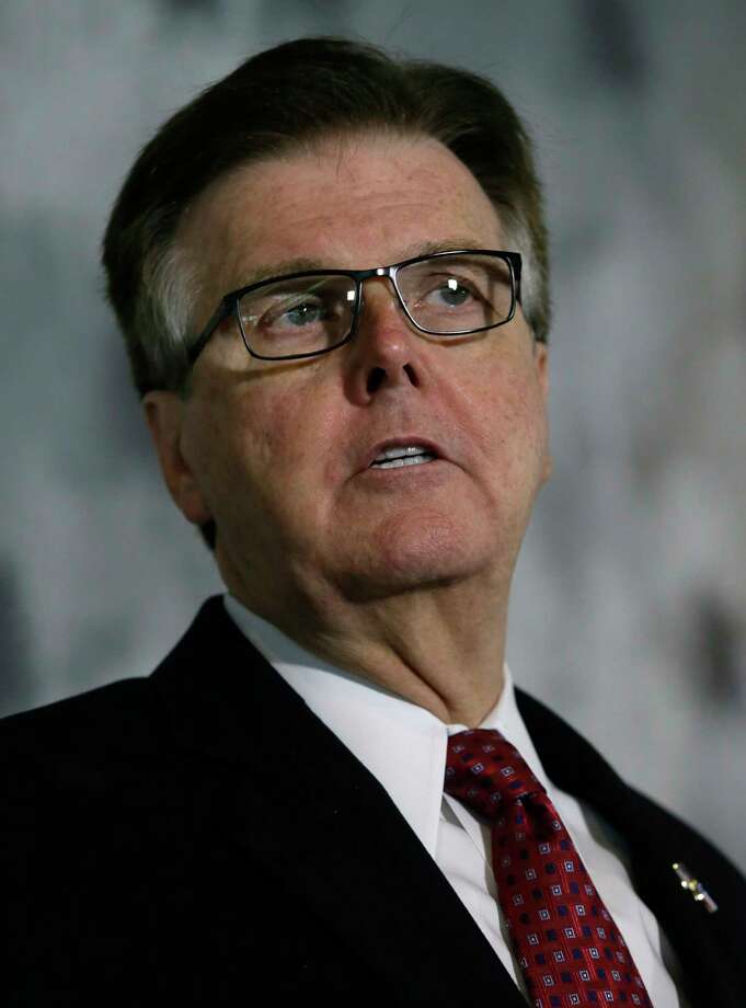 FILE - This May 13, 2016 file photo shows Texas Lt. Gov. Dan Patrick speaking during a news conference at the Texas Republican Convention in Dallas. Patrick has deleted a tweet quoting the New Testament that he posted after the deadly Orlando nightclub shooting. Hours after the Sunday, June 12, 2016 shooting at a gay nightclub that left at least 50 people dead, Patrick sent a tweet from his personal account: "Do not be deceived. God cannot be mocked. A man reaps what he sows." (AP Photo/LM Otero, file) Photo: LM Otero, STF / AP