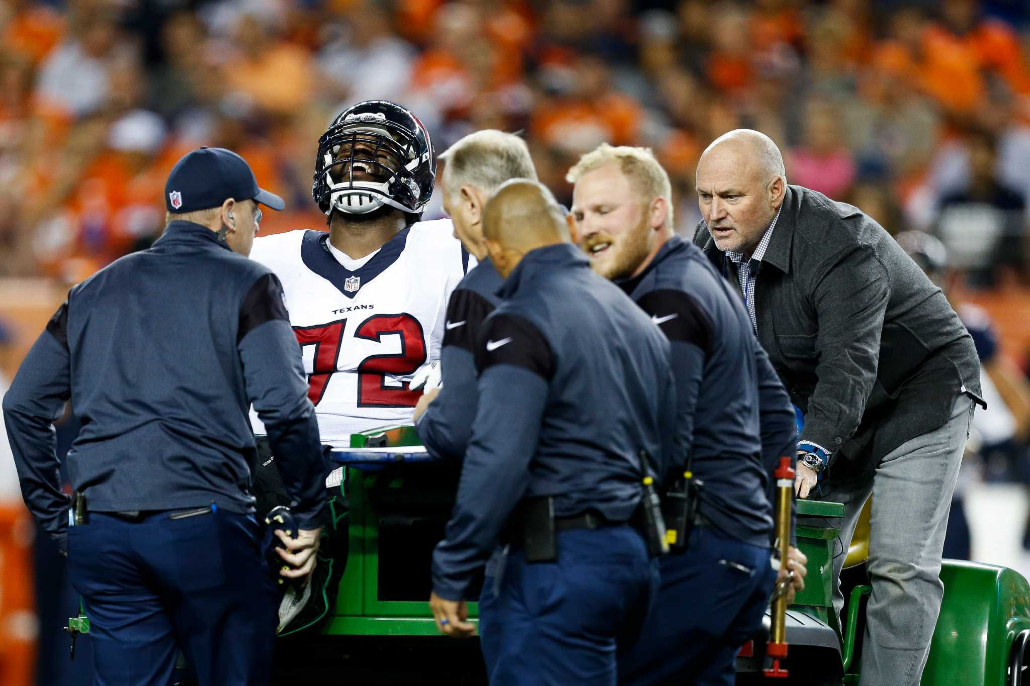 Texans tackle Derek Newton tears both patellar tendons - Chron.com