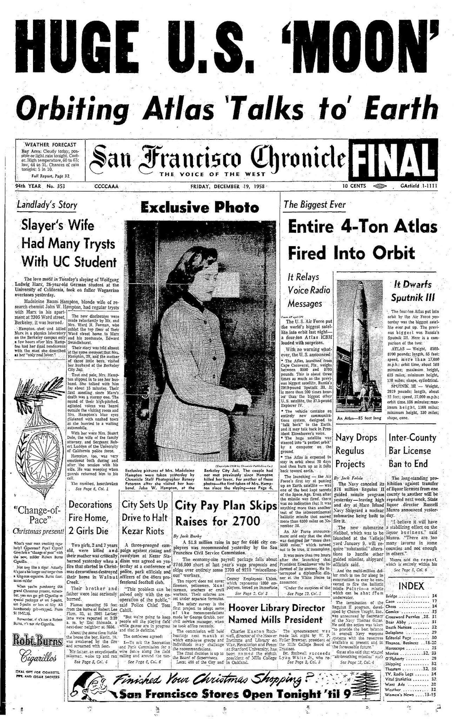 Chronicle Covers: Boom! The USA is back in the Space Race - SFChronicle.com