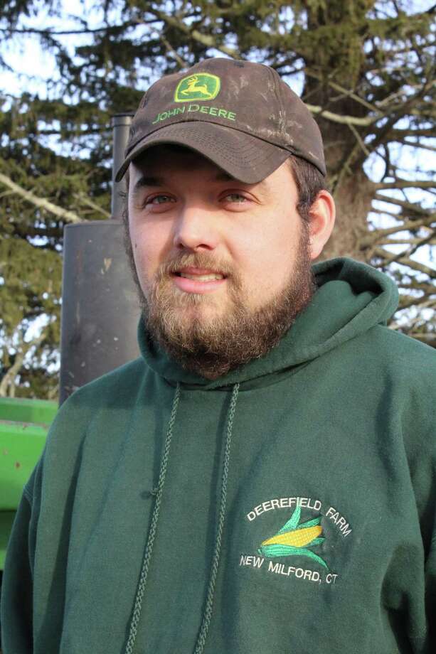 Dan Weed, 23, changed his farming business after a fire ripped through his barn in October 2015. Photo: Barry Lytton / Hearst Connecticut Media