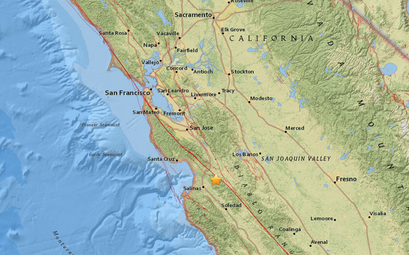 Magnitude 3.2 earthquake strikes near San Juan Bautista, California - SFGate