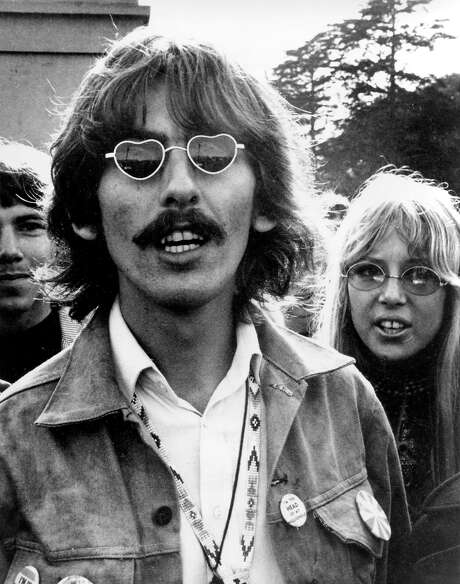 George Harrison and wife Patti Boyd visit San Francisco in 1967.
