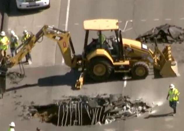All lanes of NB I-5 in San Joaquin Co. shut down due to sink hole