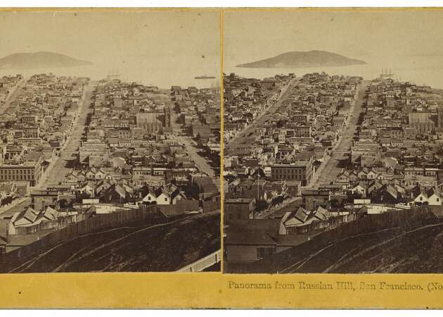 Stereograph cards from mid-1800s San Francisco show landmarks that no longer exist
