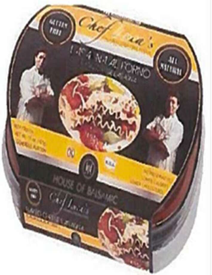Italian Gluten Free Food CL is recalling its 15-ounce packages of Chef Lucas LASAGNA AL FORNO BAKED CHEESE LASAGNA food because they may contain undeclared egg. Photo courtesy of the U.S. Food and Drug Administration. Photo: Contributed / Contributed